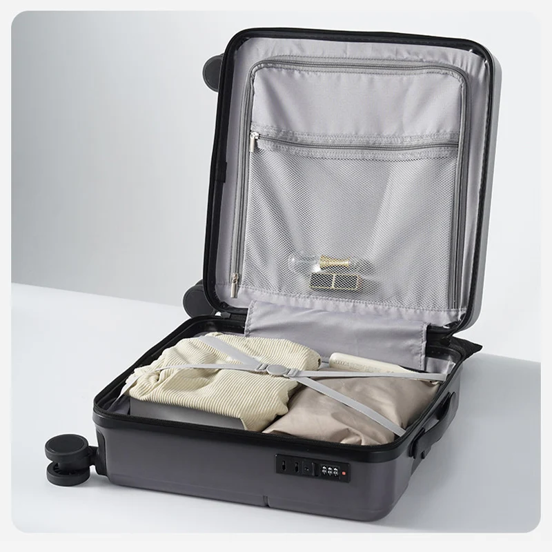 20-inch Lightweight Cabin-sized Trolley Luggage 18-inch Travel Suitcase with Silent Multi-directional Wheels Combination Lock