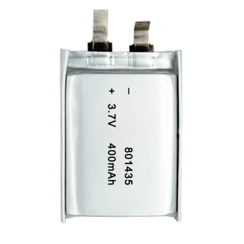 801435 3.7V 400mAh Ultra Compact LiPo Battery for Bluetooth Headsets and Small Wearable Devices 701250 701435 701530 702025