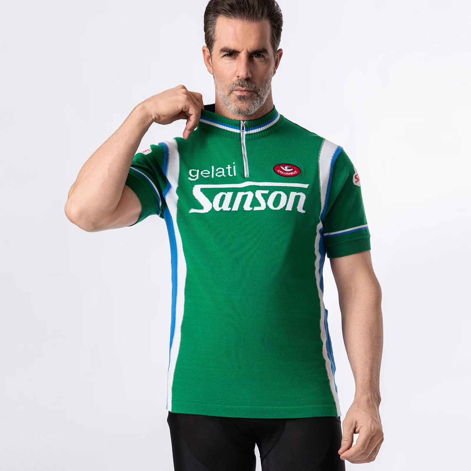 Gelati Sanson Merino Wool Retro Cycling Jersey