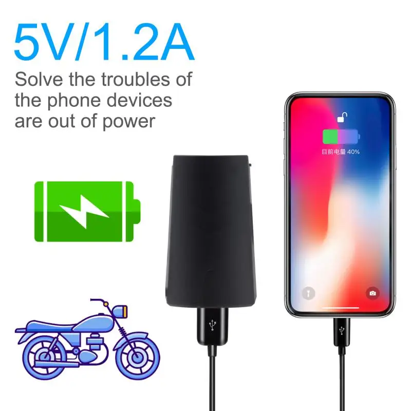 Motorcycle Electric Car Waterproof Mobile Phone USB Charger With Indicator Light Motorcycle Electronics Accessories