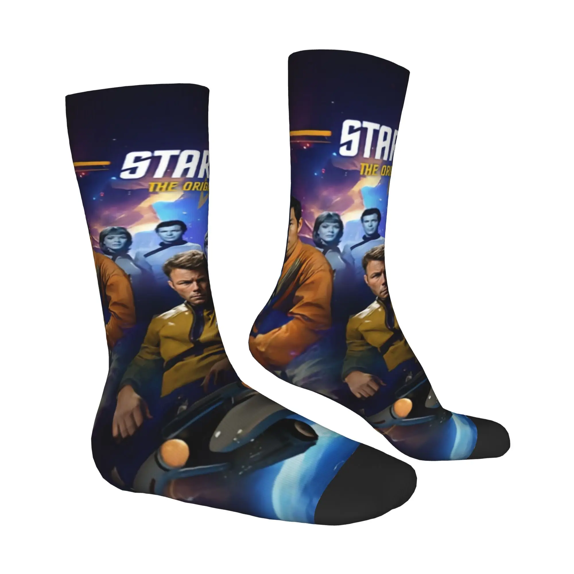 Star Trek Science Fiction TV Series  Men's Crew Socks Unisex Kawaii 3D Printing  Dress Socks
