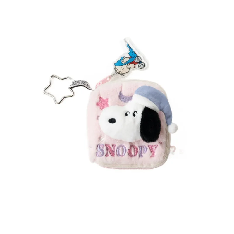 Cute Snoopy Comic Diary Pendant Coin Purse Earphone Storage Bag Lovely Snoopy Plush Ornament Small Accessory Bag Wholesale