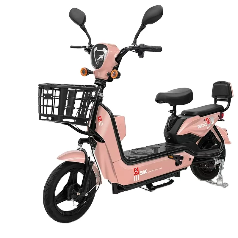 2026 Hot Sale Electric Leisure Bicycle With Carbon Steel Frame & 48v 350W Motor Power Drum Brake Sturdy & Convenient 60km Range