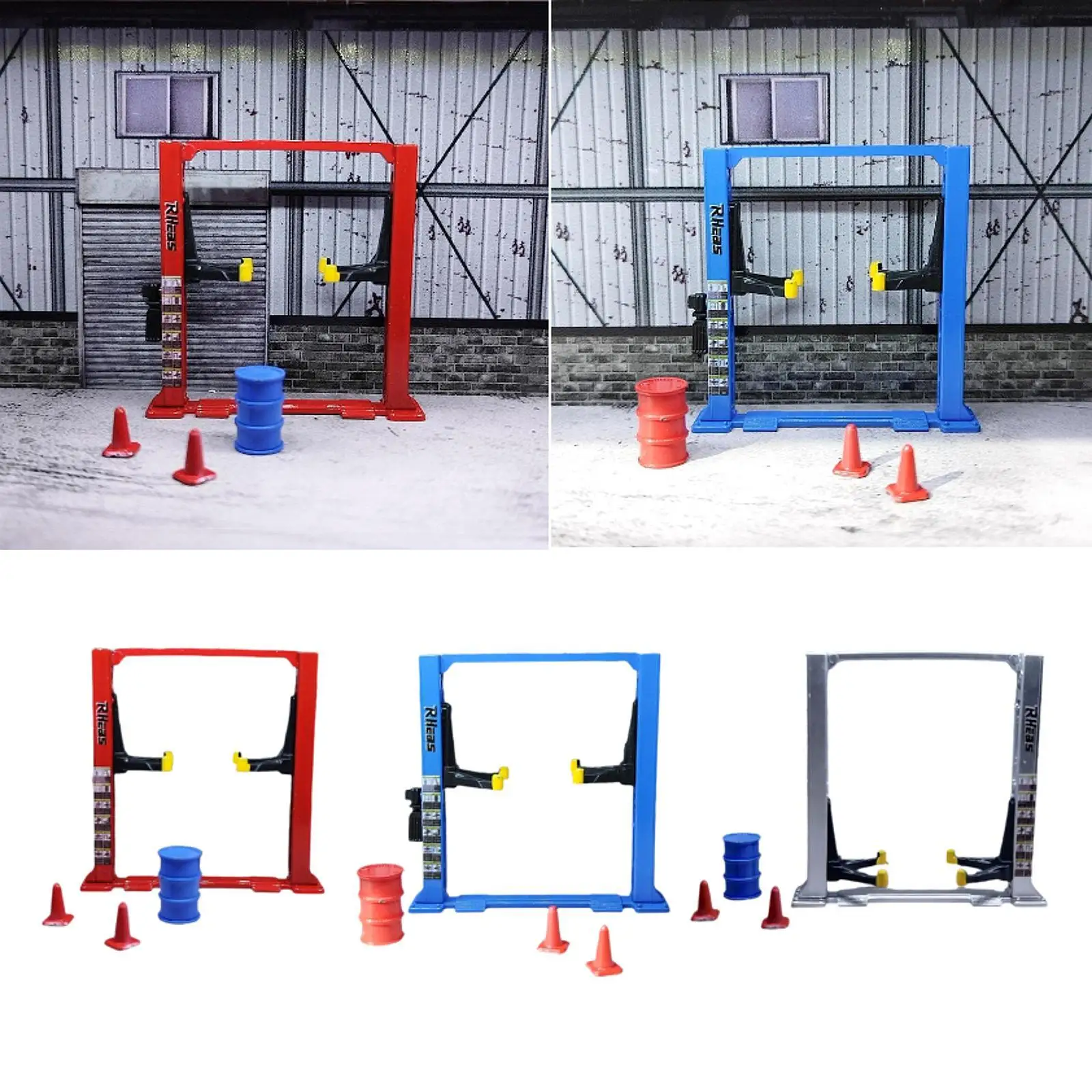 

1/64 Diorama Garage Accessories Simulation Gantry Crane Furniture Miniature