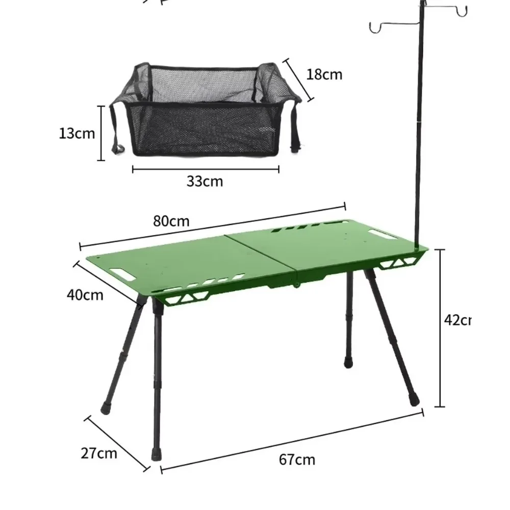 Lightweight Portable Outdoor Tables for Camping Folded Design for Easy Use
