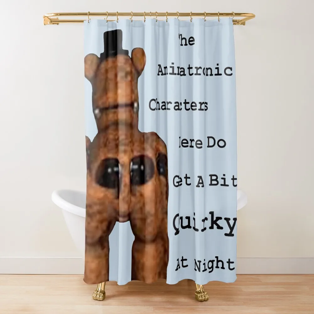 

Quirky Animatronics Shower Curtain Anime Bathroom Waterproof Fabric Bathroom Accessories For Shower And Services Curtain