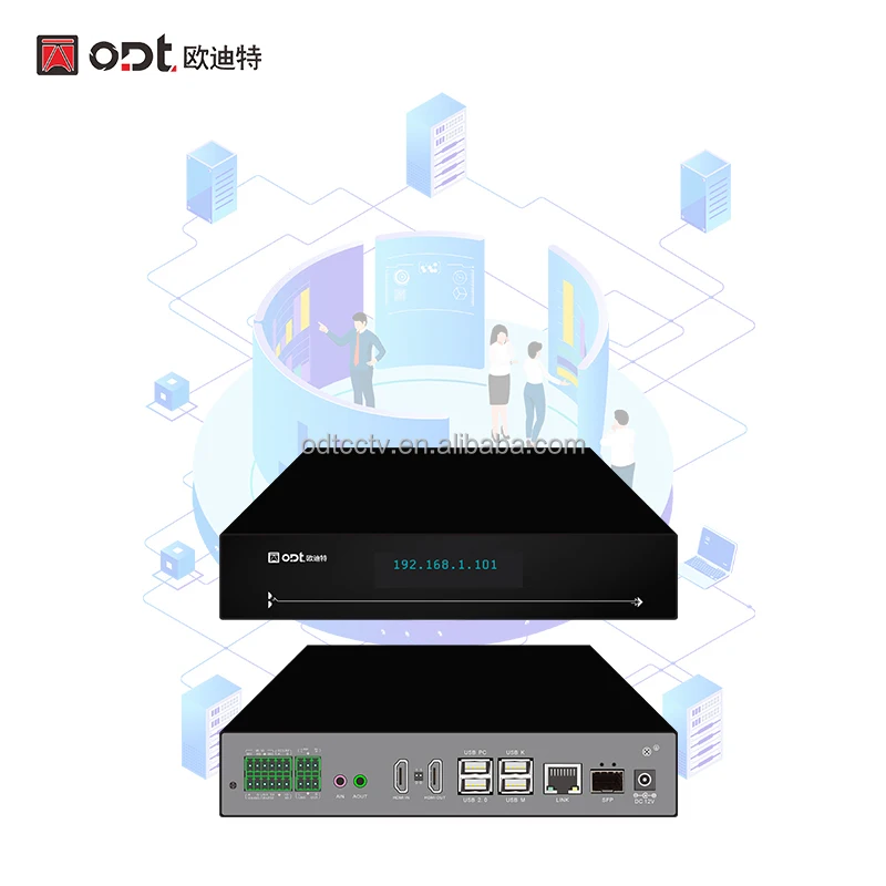 2026 4K Distributed AV Over IP Input Node, Networked Data Signal Transmission & Interconnected Control System for Visualized Pro