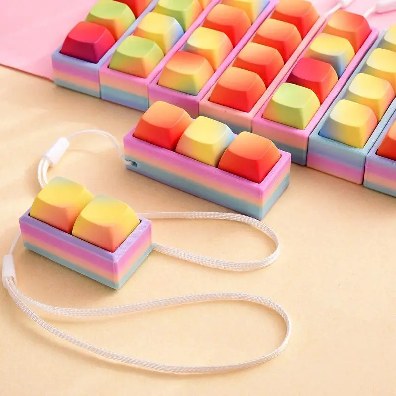 Portable Stress-Relieving Toy With Button Lanyard To Alleviate Pressure