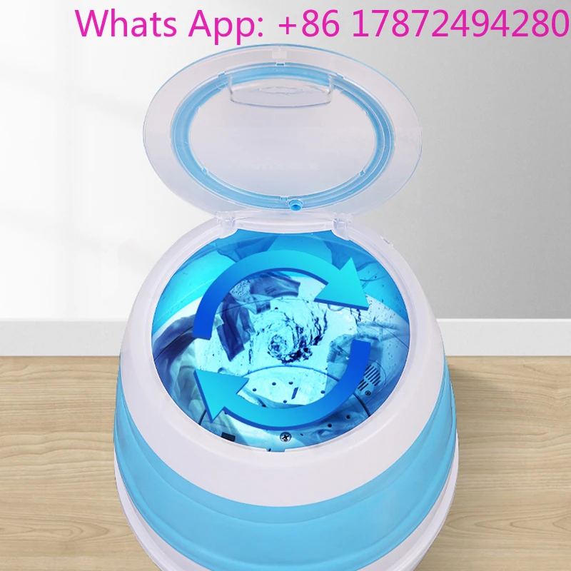 Portable Folding Electric Washing Machine Mini Automatic Washing Machine Small Household Shoe Washing Machine 220V