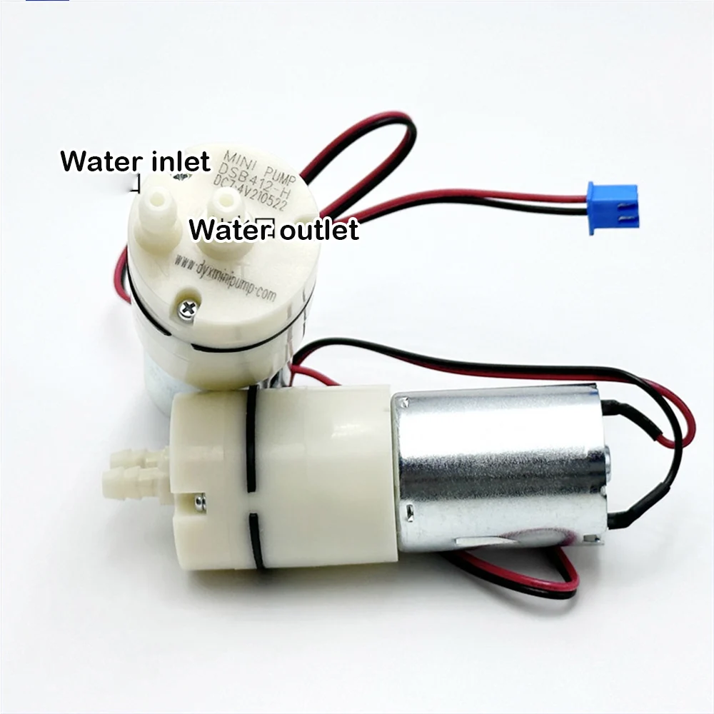 DC 3.7V-7.4V Mini 370 Water Pump Carbon Brush Electric Water Pump Self Priming Pump Large Flow USB Diaphragm Pump Long Life