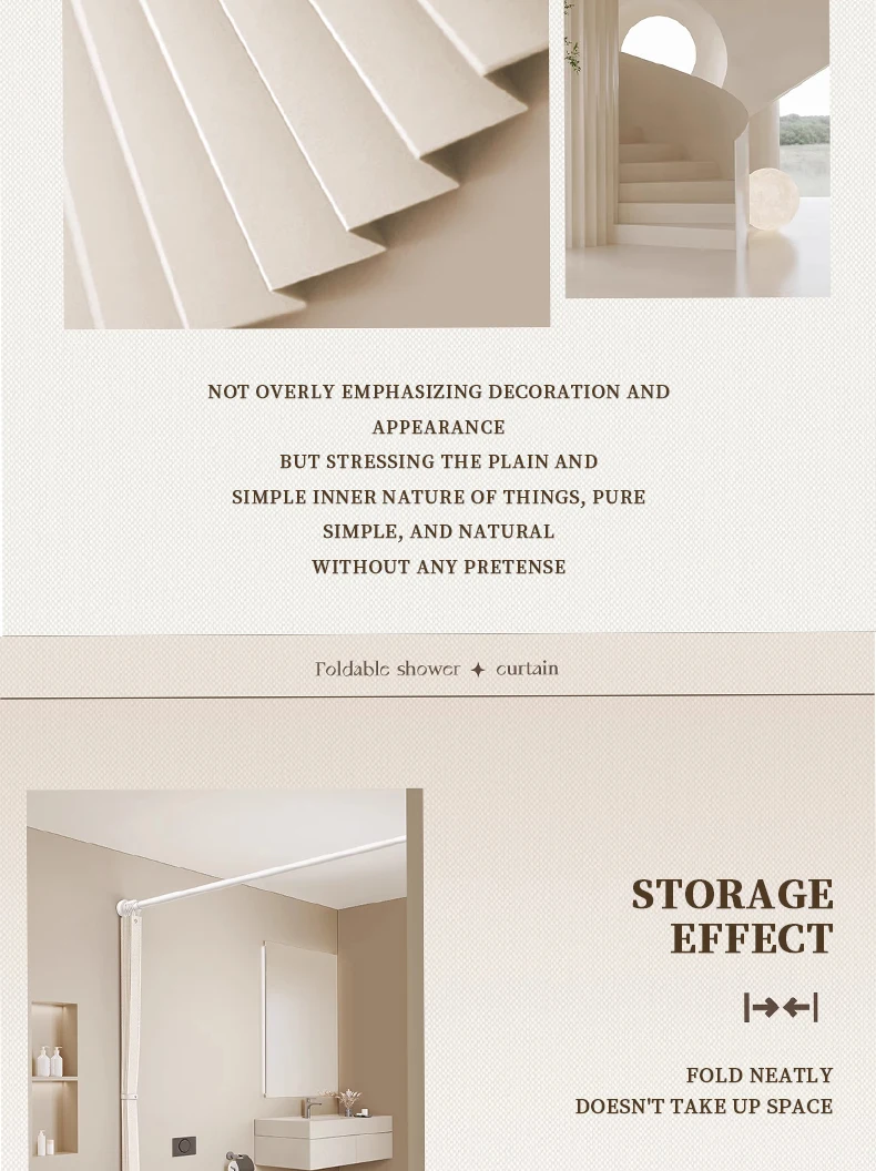 Stilvoller, eleganter, zusammenklappbarer Türvorhang, kein Stanzen, Design, Heimdekoration, Privatsphäre, bessere Platzspartitionierung – Detail 3