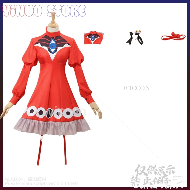 Anime-Spielprojekt Sekai Cosplay Mikuu r-906 Nouveau Kostüm Red Devil's Eye Lolita Kleid Horror Perücken für Jirai Kei Girls Maga Mw