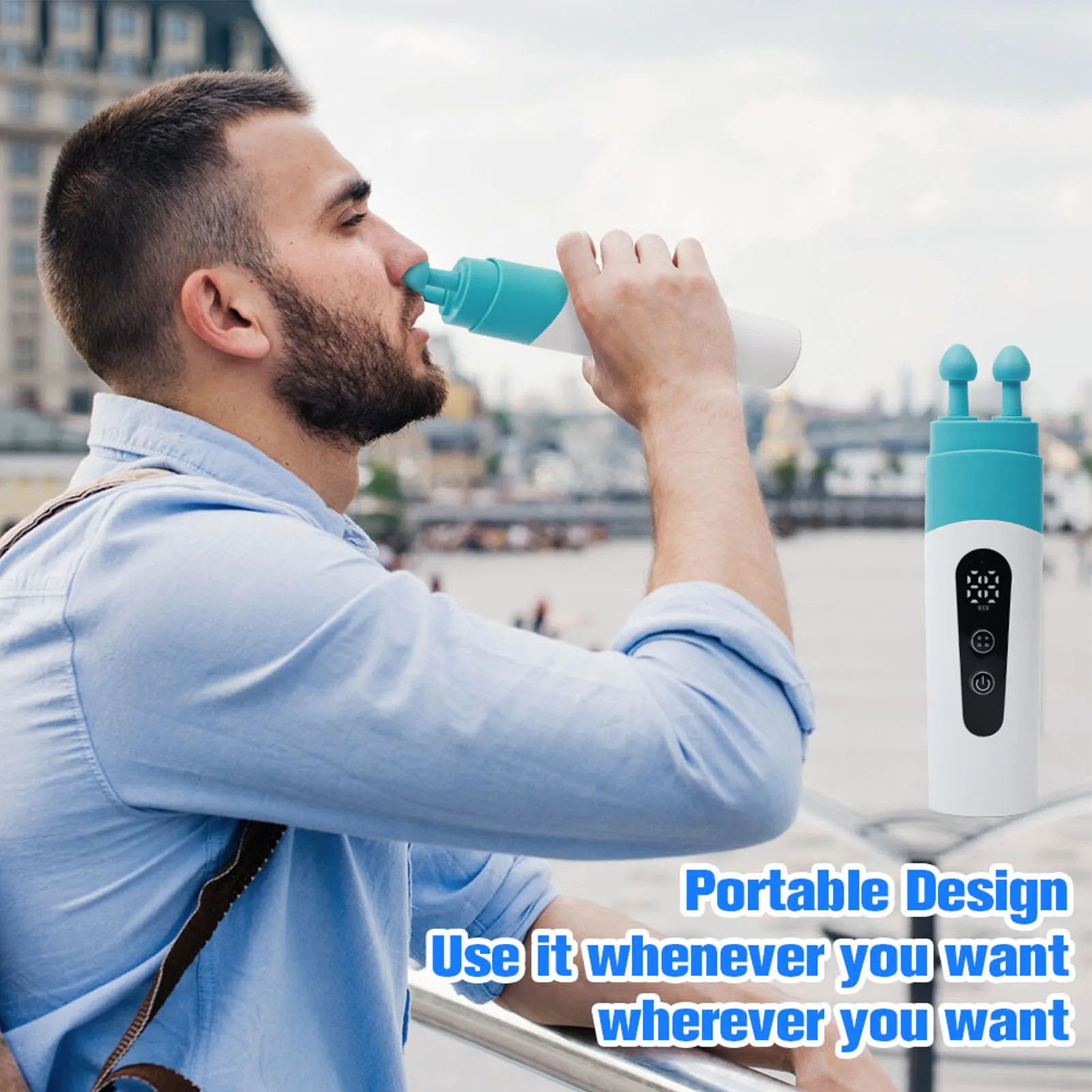 Eustachian Tube Unclogger  Type C Rechargeable Balanced Ear Pressure Eustachian Device for Airplane Travel Diving Swimming