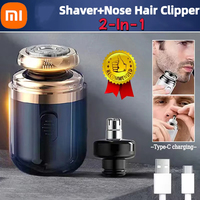 Xiaomi Electric Shaver Nose Hair Trimmer 2-in-1 Rechargeable Men's Nose Hair Removal Shaver Portable Mini Knife Men's Razor 2024