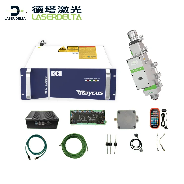 Raytools Laser Cutting System Laser Control High Power Fiber Laser 3000W Raycus Source for Steel square Plate Cutting Machine