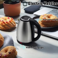 Food Grade 304 Stainless Steel Electric Kettle 2.0L Large Capacity Fast Boil For Hotel Family Kitchen Portable Smart Kettle