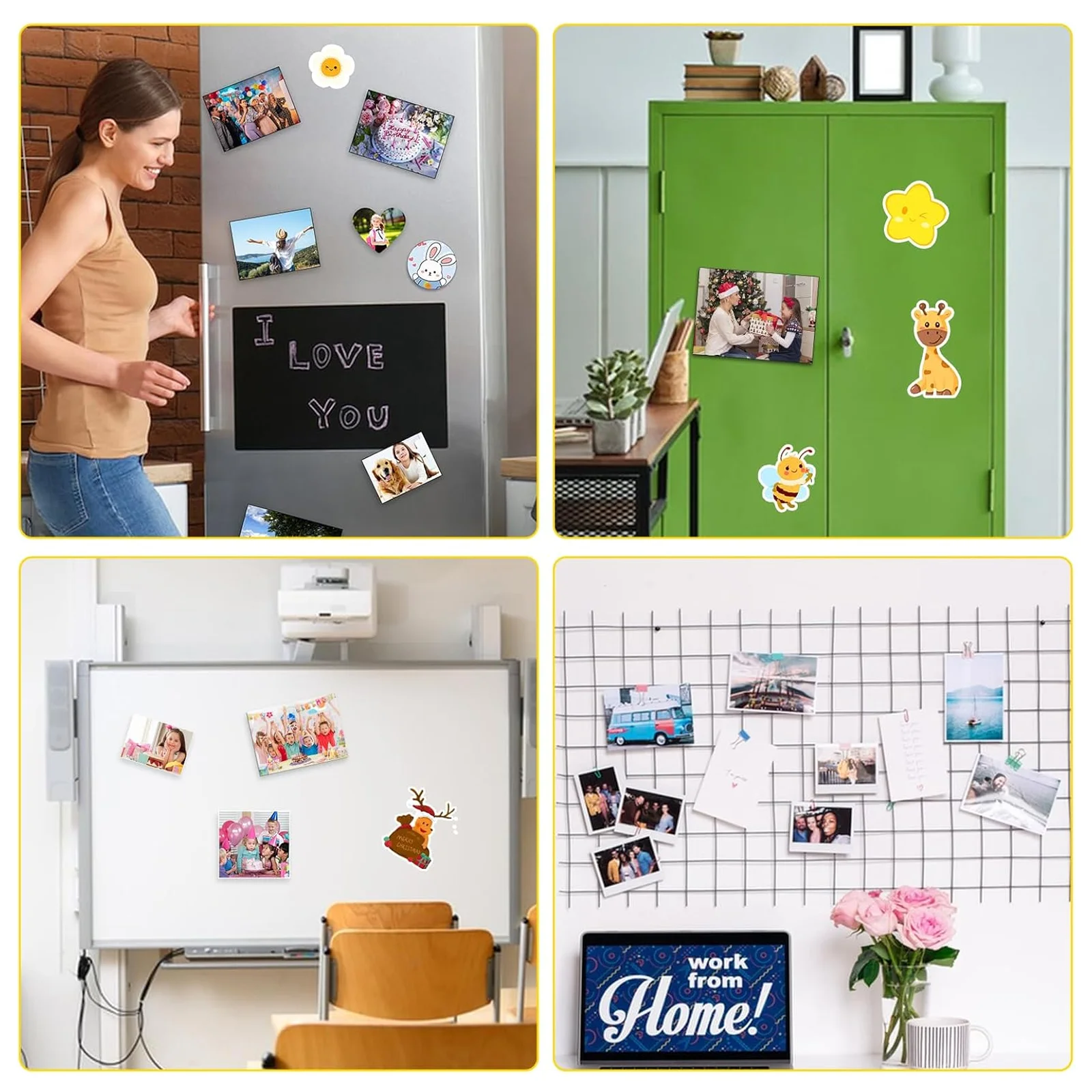 5 Sheets A4 Size Matte Finish Printable Magnetic Printing Sheets, Inkjet Printing Magnetic Photo Paper, Flexible Magnetic Paper