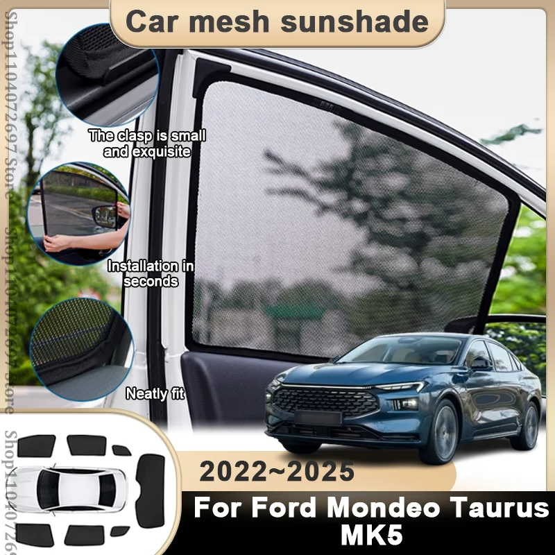 

Magnetic Car Sunshade For Ford Mondeo Taurus MK5 2022 2023 2024 2025 Windshield Sunshade Protector Window Privacy Accessories
