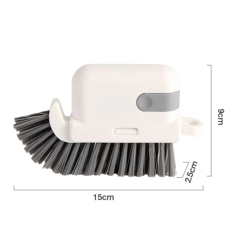 3 in 1 Detachable Window Gap Brush Hard Bristles Handheld Window Track Tile Corner Bathroom Cleaning Scraper Tweezers Cleaner