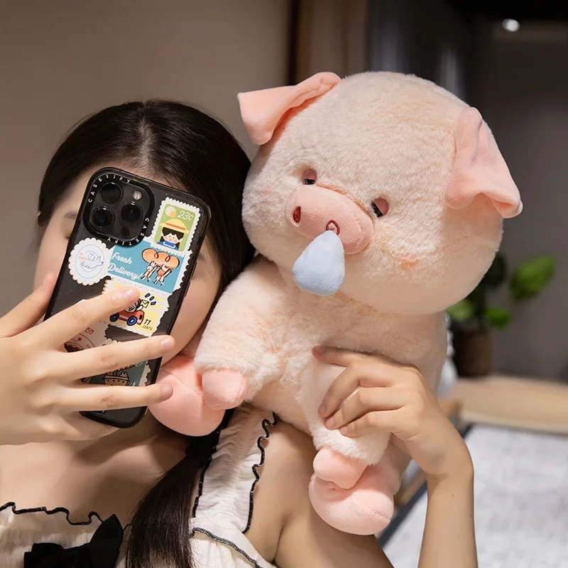 หมูน่ารักตุ๊กตาอะนิเมะของเล่นสร้างสรรค์การ์ตูนสัตว์หมูตุ๊กตาตุ๊กตา Kawaii ตกแต่งห้องเด็กของขวัญวันเกิดคริสต์มาส