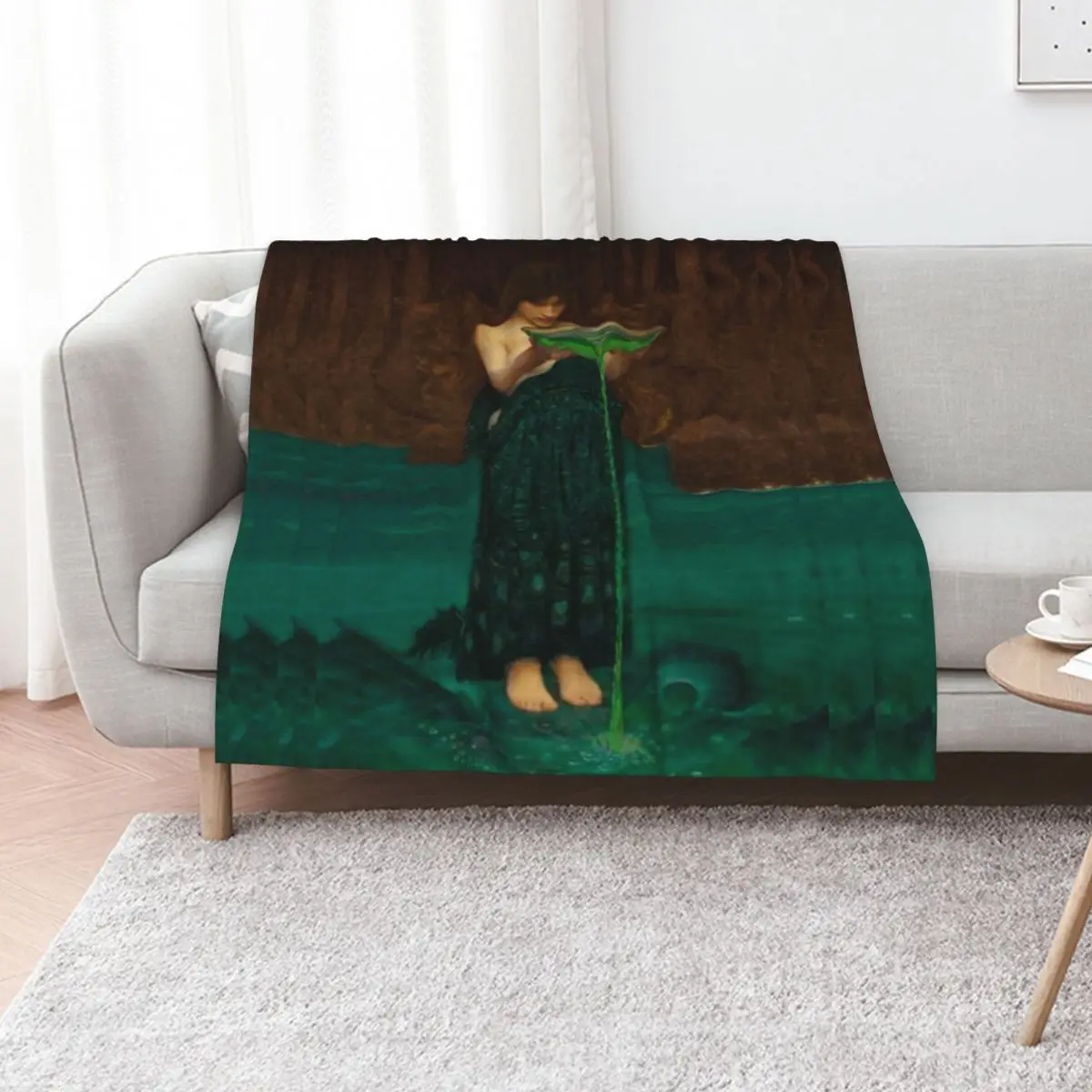 John William Waterhouse - Circe Invidiosa Throw Blanket bed plaid christmas gifts Baby Furrys Furry Blankets