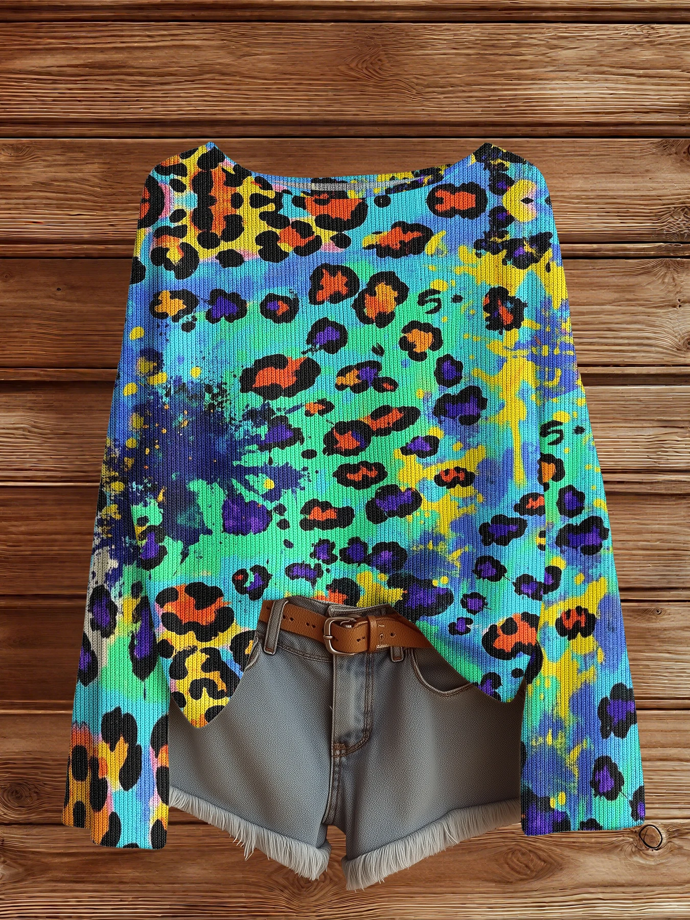 

Осень-зима леопардовый свитер женский винтажный пуловер свитера вязаный топ Merch модные повседневные шикарные джемперы в стиле хип-хоп