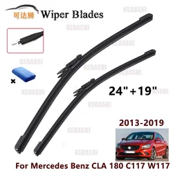 Front Rear Wiper Blade For Mercedes Benz CLA 180 C117 W117 2013 2019 2018 2017 2016 2015 Windshield Windscreen Soft Rubber Brush