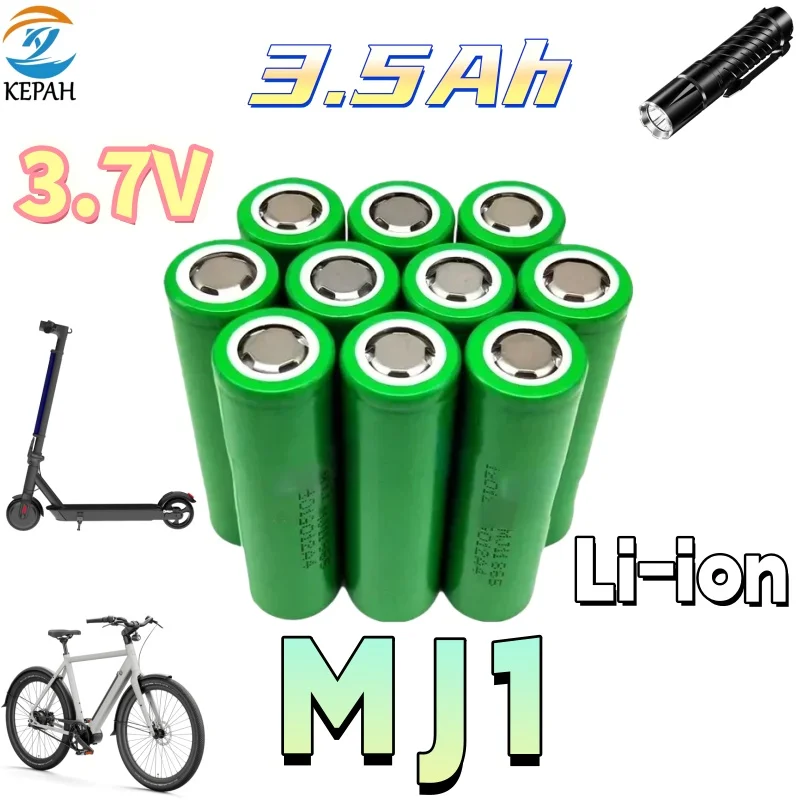 

7 В 3500 мАч 18650-MJ1 литиевая аккумуляторная батарея для автомобилей, велосипедов, хранения солнечной энергии, медицинских устройств, скутеров