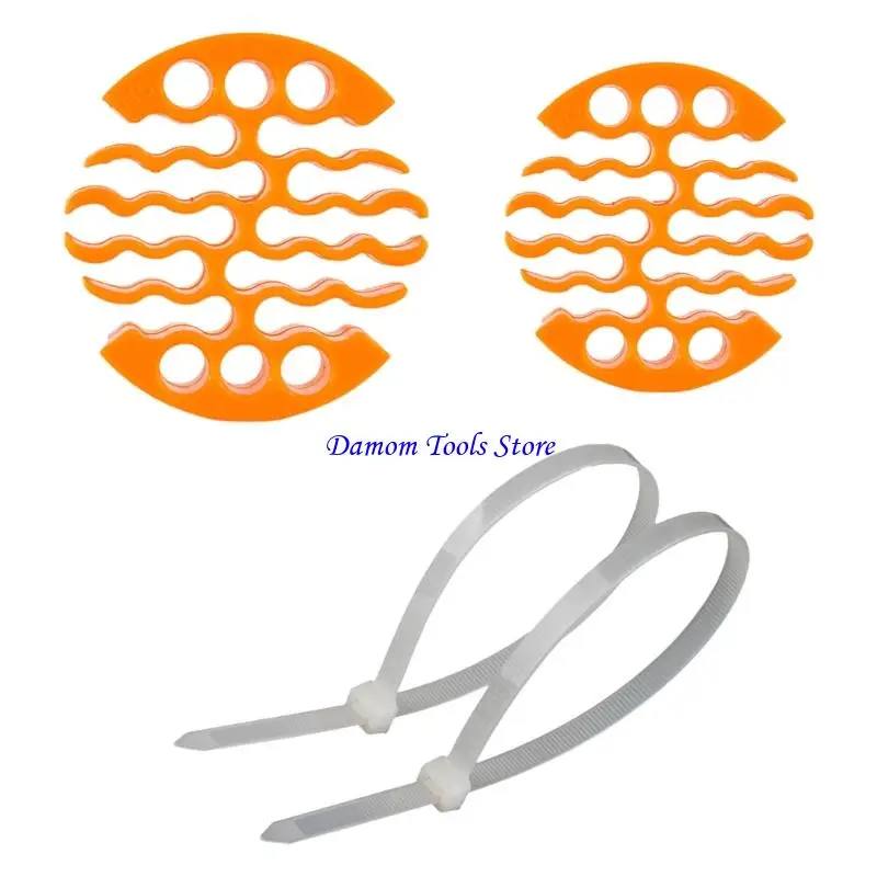 57BE 2Pcs Networks Room Cables management Tool Cord Holder 30 Holes Networks Cable combs