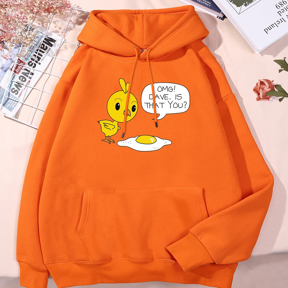 

Funny Chick Oh My God Dave Is That You Man'S Hoodie Hip Hop Comfortable Streetwear Sports Loose Sweatershirts Daily Warm Tops