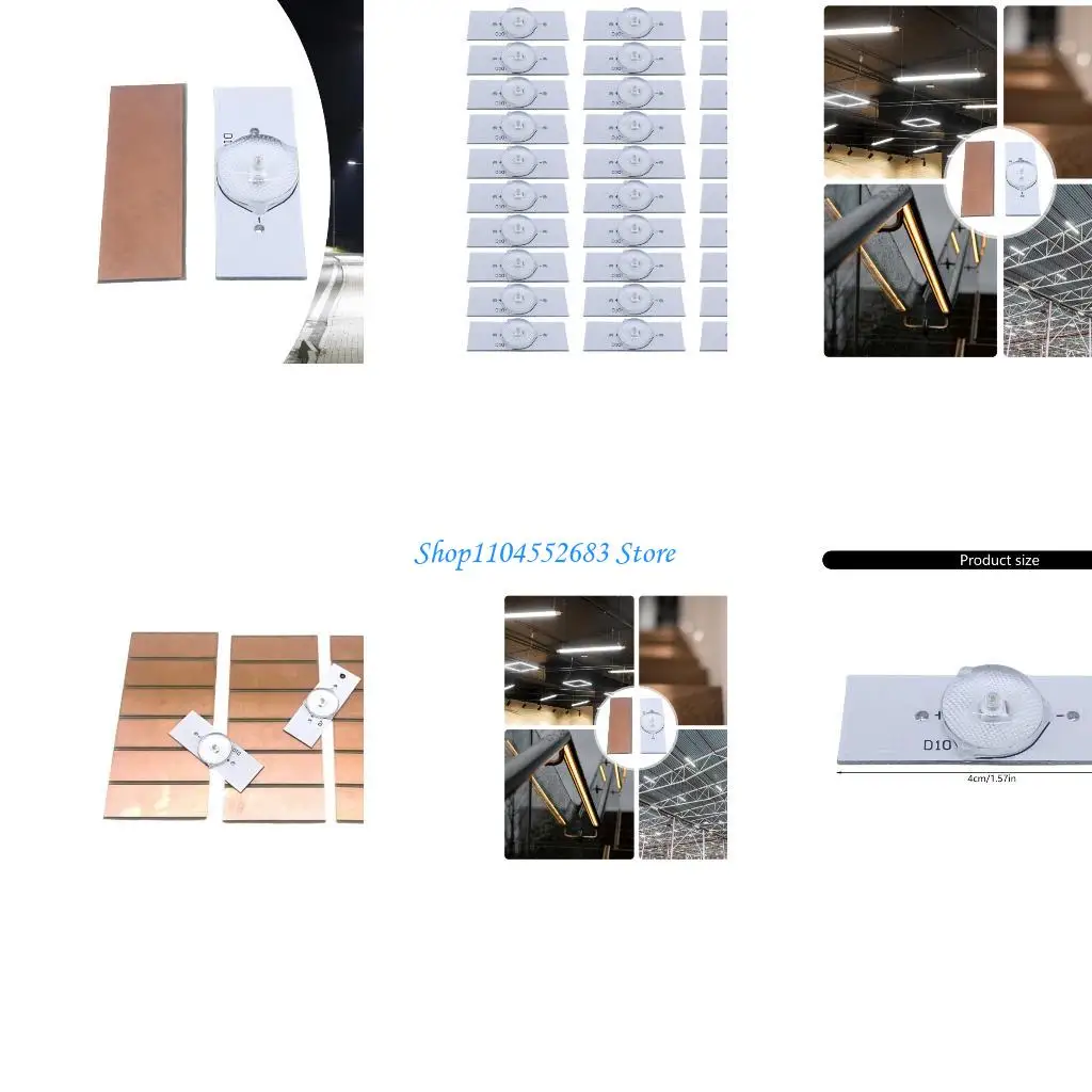 

Y6GD 30Pcs 3V Lamp Beads With Optical Len Fliter for 32-65 inch LED Repair LCD Universal LED Beads Enduring