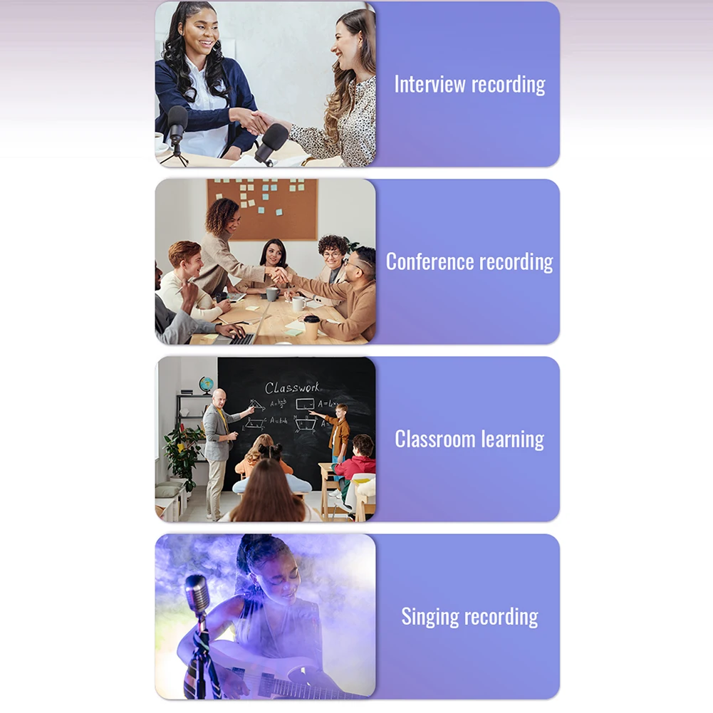 Mini Voice Record Heart Shape Voice Activated Recorder Digital Recording Device Timing Micro Listening Small Player for Lectures