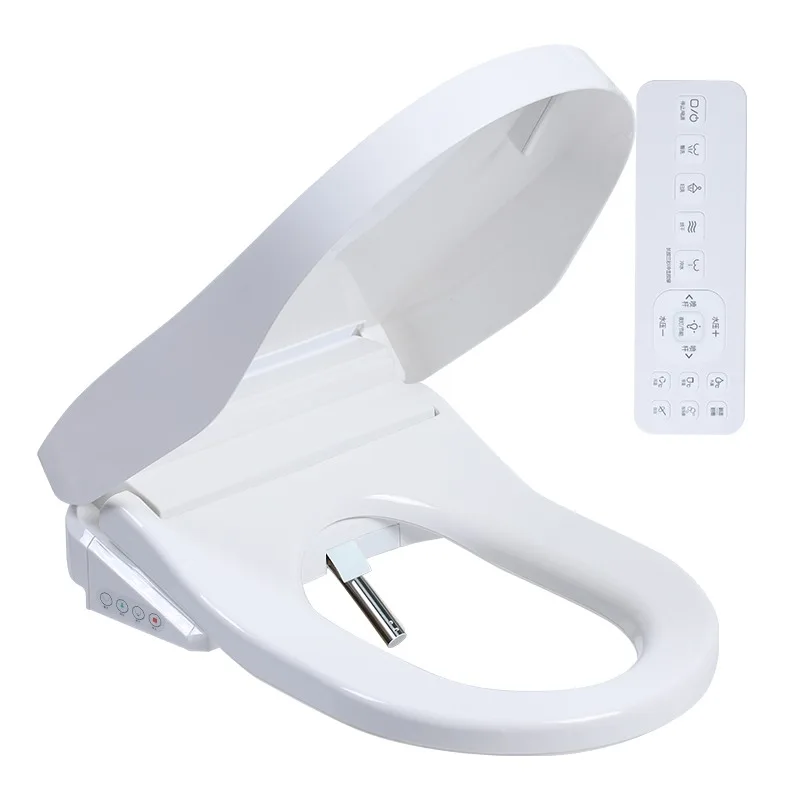 U-Bidet Smart Elongated Toilet Seat Energy Saving LED Display Instant Heating Auto Cleaning Features Durable Plastic