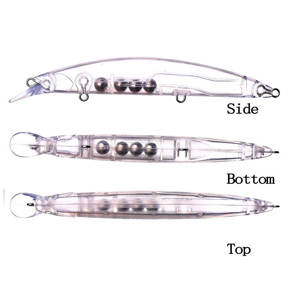 Imagem -03 - Huang-sem Pintura Blanks Isca Chocalhos Flutuantes Wobbler Minnow Faça Você Mesmo Artificial Isca de Pesca Handmade Combater 145 Centímetros 20g 10 Pcs