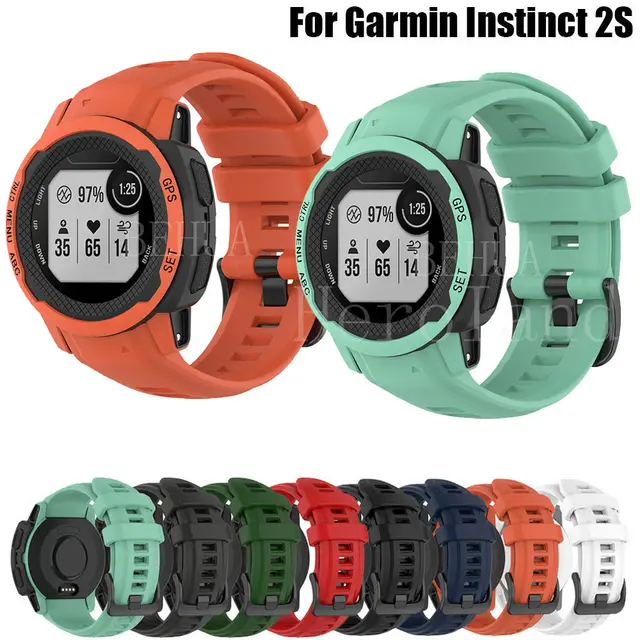 20mm silikonowy pasek do zegarka dla Garmin Instinct 2S bransoletka do smartwatcha pasek do zegarka Instinct2S Sport wymiana paska na nadgarstek