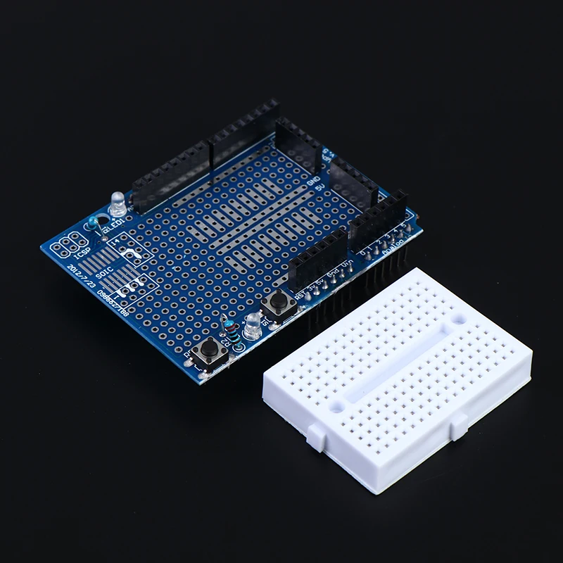 

For UNO Proto Shield Prototype Expansion Board With SYB-170 Mini Breadboard Based For Arduino