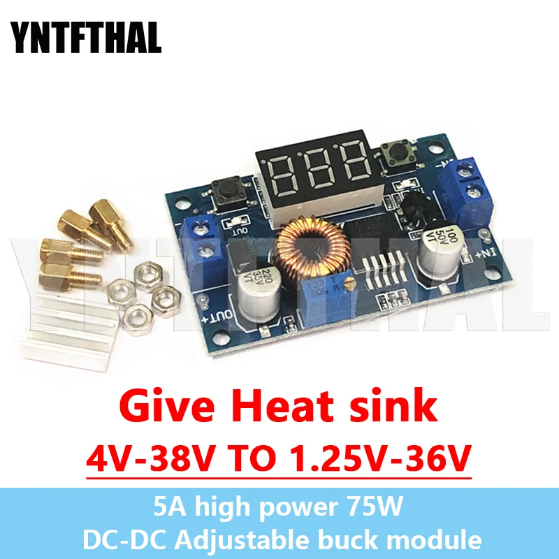 XL4015 5A DC to DC CC CV Lithium Battery Step down Charging Board Led Power Converter Lithium Charger Step Down Module