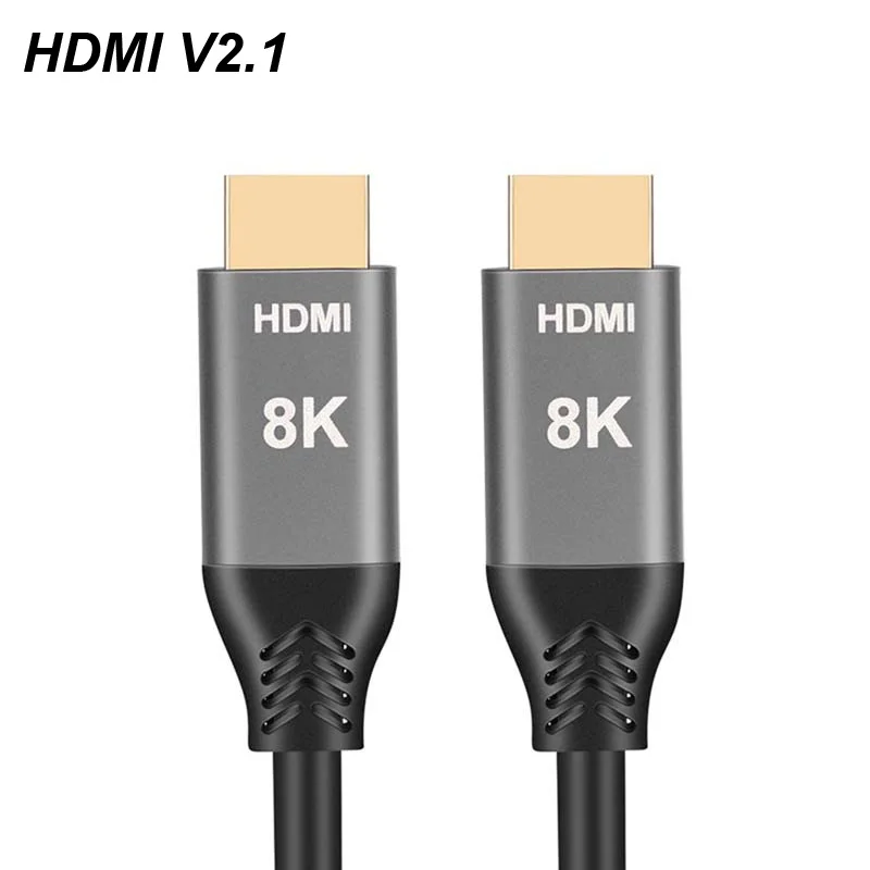 HDMI 2.1 Cable HDMI Cord 2 1 Cable 8K 60Hz 4K 120Hz 48Gbps eARC ARC HDCP Ultra High Speed HDR for HD TV Laptop Projector PS4/5