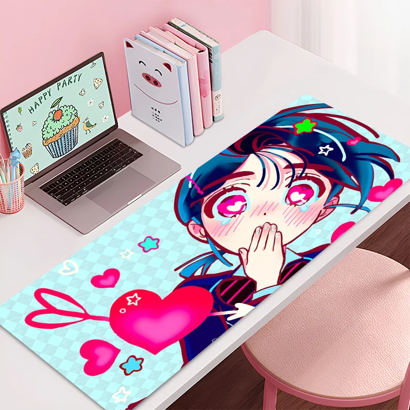 Alas Mouse Panggung Alien Aksesori Gaming Anime Alas Meja Keyboard Gamer Kantor Alas Meja Laptop Antiselip Alas Mouse Karpet PC Besar