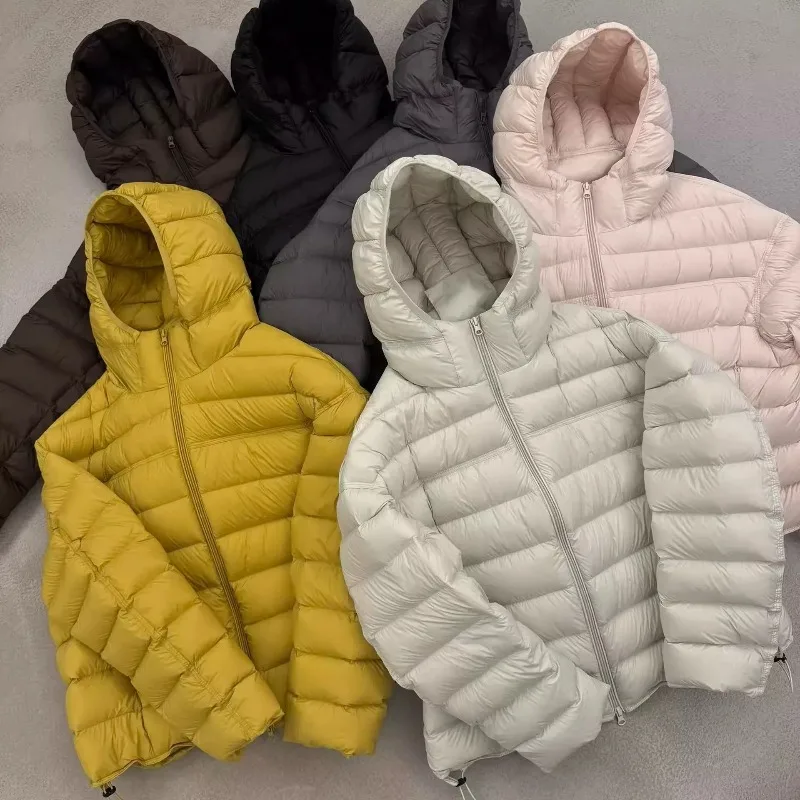 FRAYA LAB Women Hooded Short Padded Cotton Coat Winter 2026 New Solid Color Warm Outerwear Casual Trendy Chic Soft Cozy Everyday