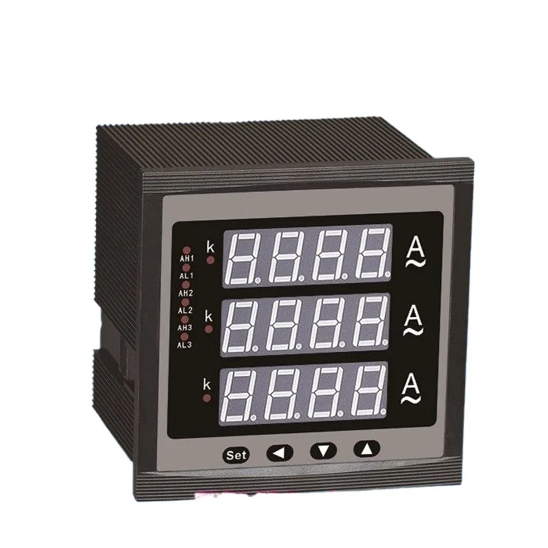Three-phase Digital Ammeter,AC Electrical Type,One Channel Upper Lower Limit Alarm ABC Three-phase Current Display Monitor