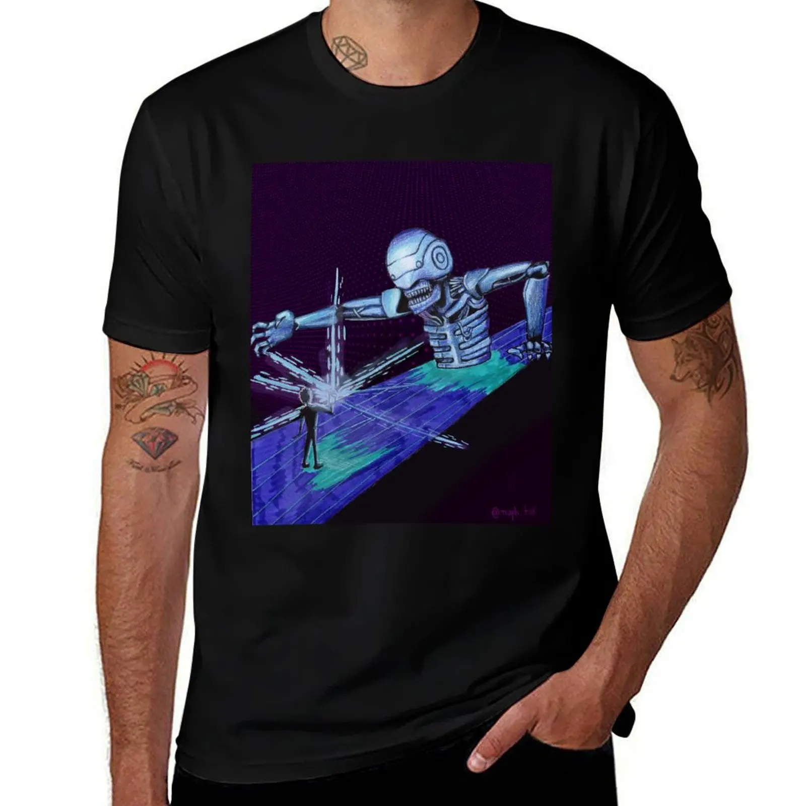 Muse- Murph Simulation Theory T-Shirt t shirt men 100% cotton luxury brand T-Shirt