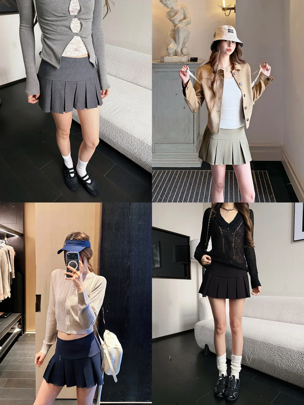 

Yang Bubble Four Color A-Line Pleated Skirt Women's Spring 2026 New Waist-Cinching Age-Defng Slimming f-length Skirt