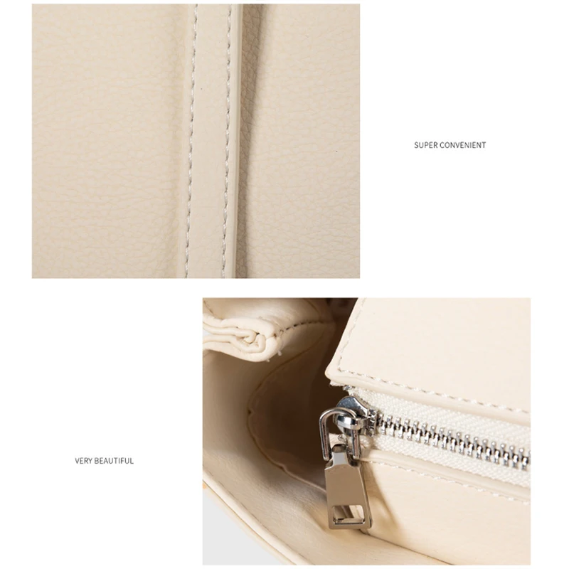 Metallösen-besetzte PU-Schultertasche, rechteckige Nieten-Handtasche für Damen, koreanische minimalistische Mode-Freizeit- und Arbeits-Tasche – Detail 1