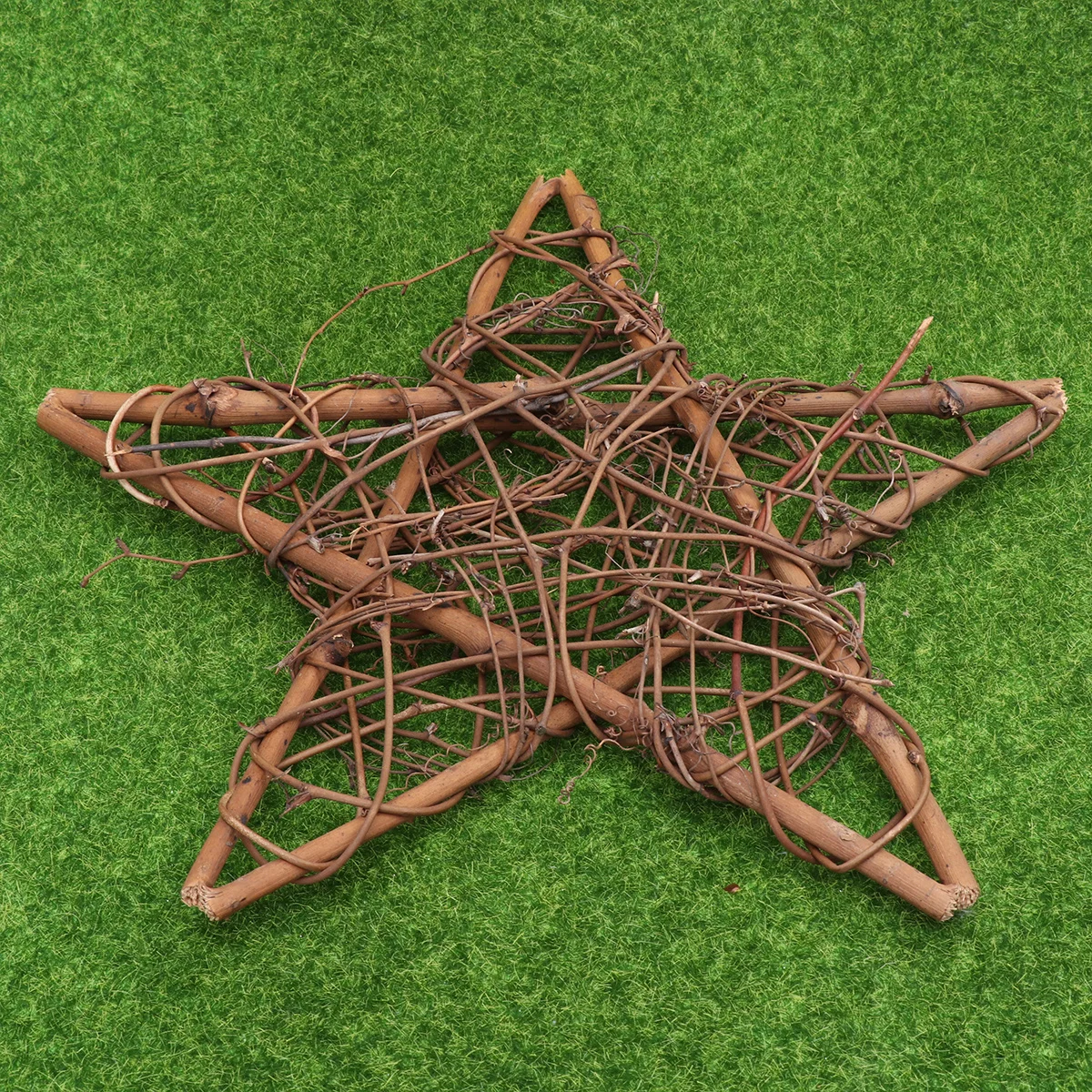 

1Pcs 35cm Rattan Pentagram Ornament Lovely Christmas Home Wedding Party Birthday Table Decoration Gift