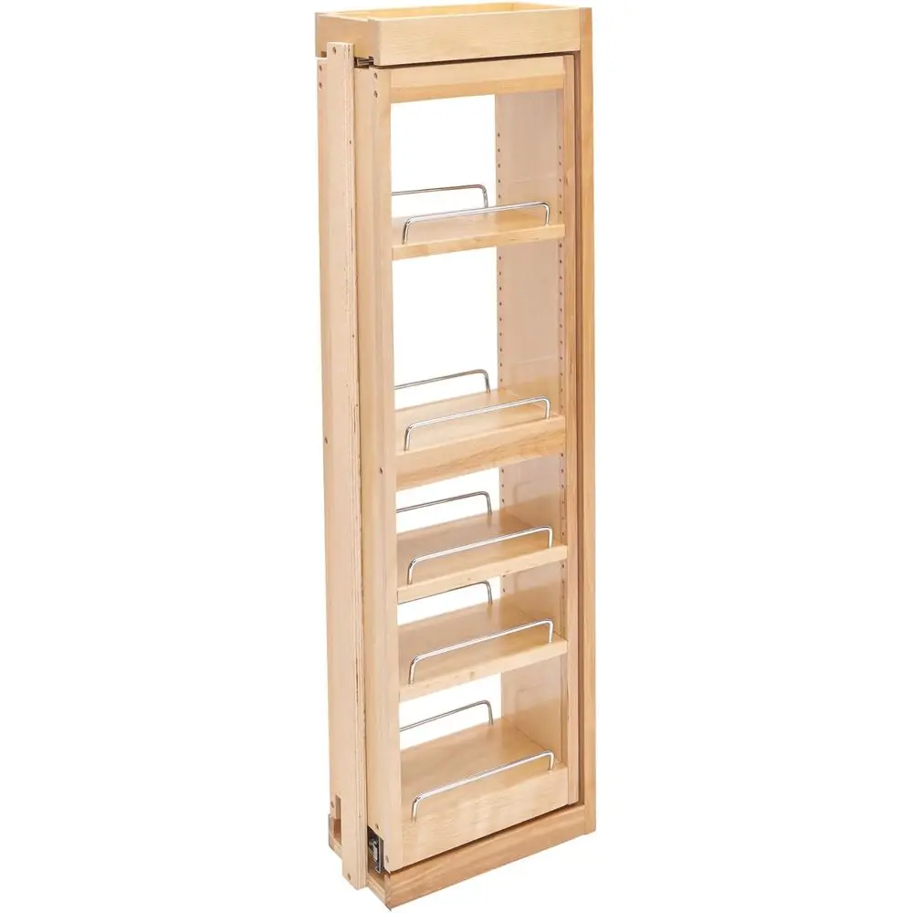 

Kitchen Cabinet Pullout Wooden Pantry Organizer with Soft-Close, 6 x 39 inches, Multiple Sizes Available