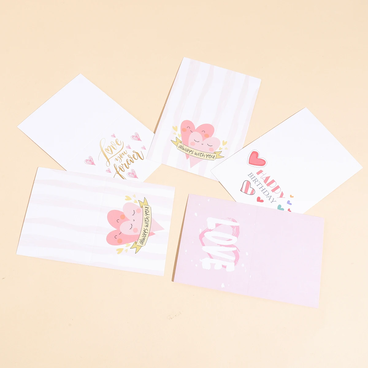 12PCS Heart Pattern Card Set,Express Your Emotions Space for Writing Blessings,Birthday Cards,Romantic Gift for Valentine's Day