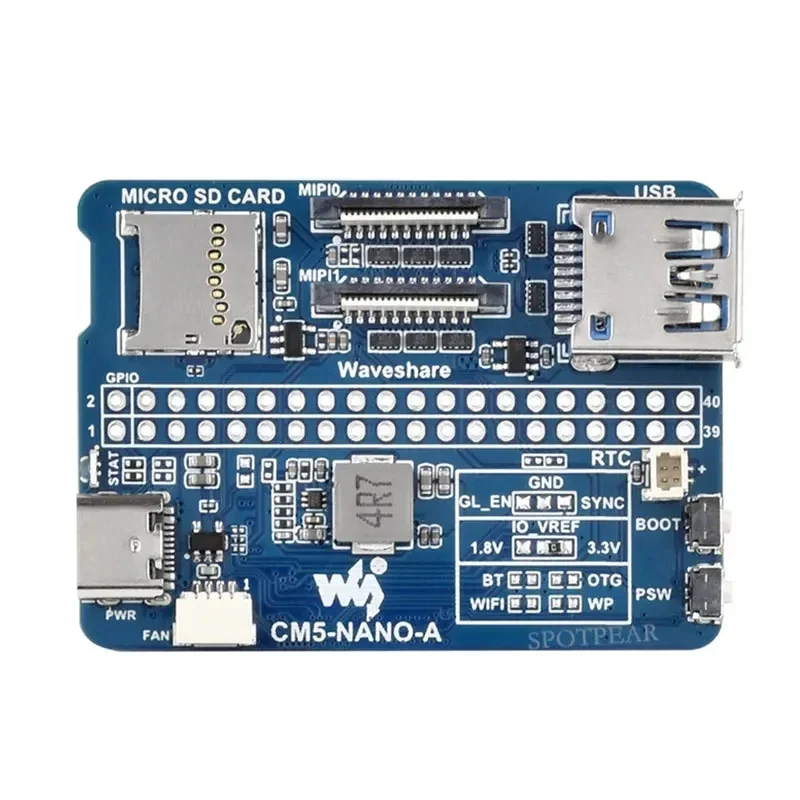 CM5 Base IO Board Same Size As CM5 Base Board (A) / (B) Raspberry Pi Compute Module 5 Lite / EMMC