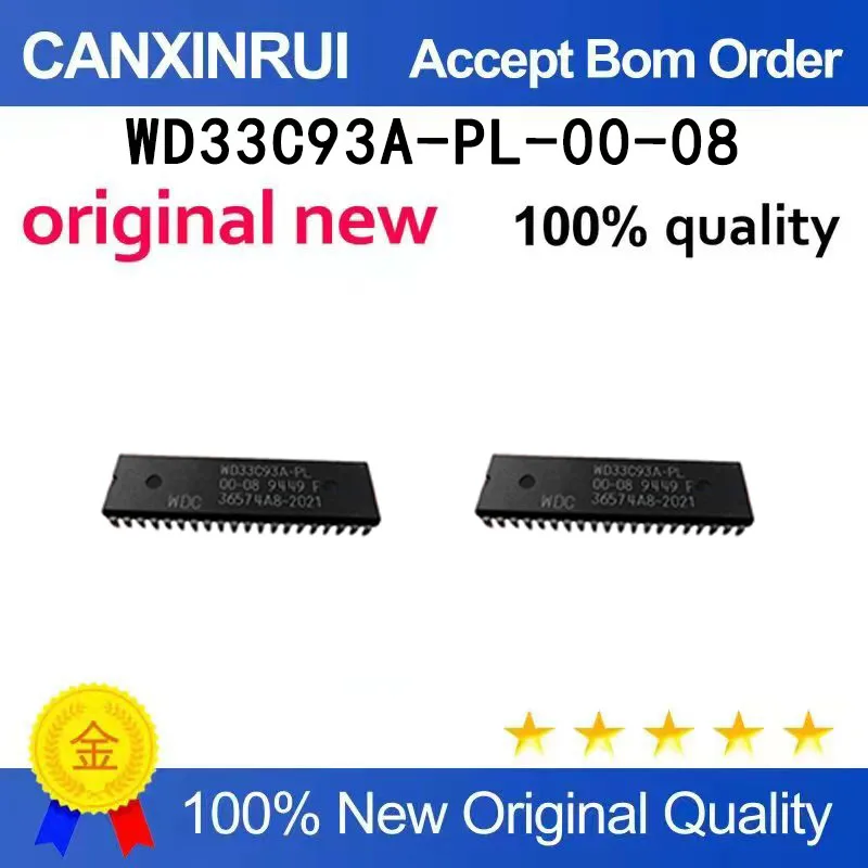 (5pcs-100pcs）Brand new original WD33C93A-PL-00-08 WD33C93A-PL DIP40 spot chip IC