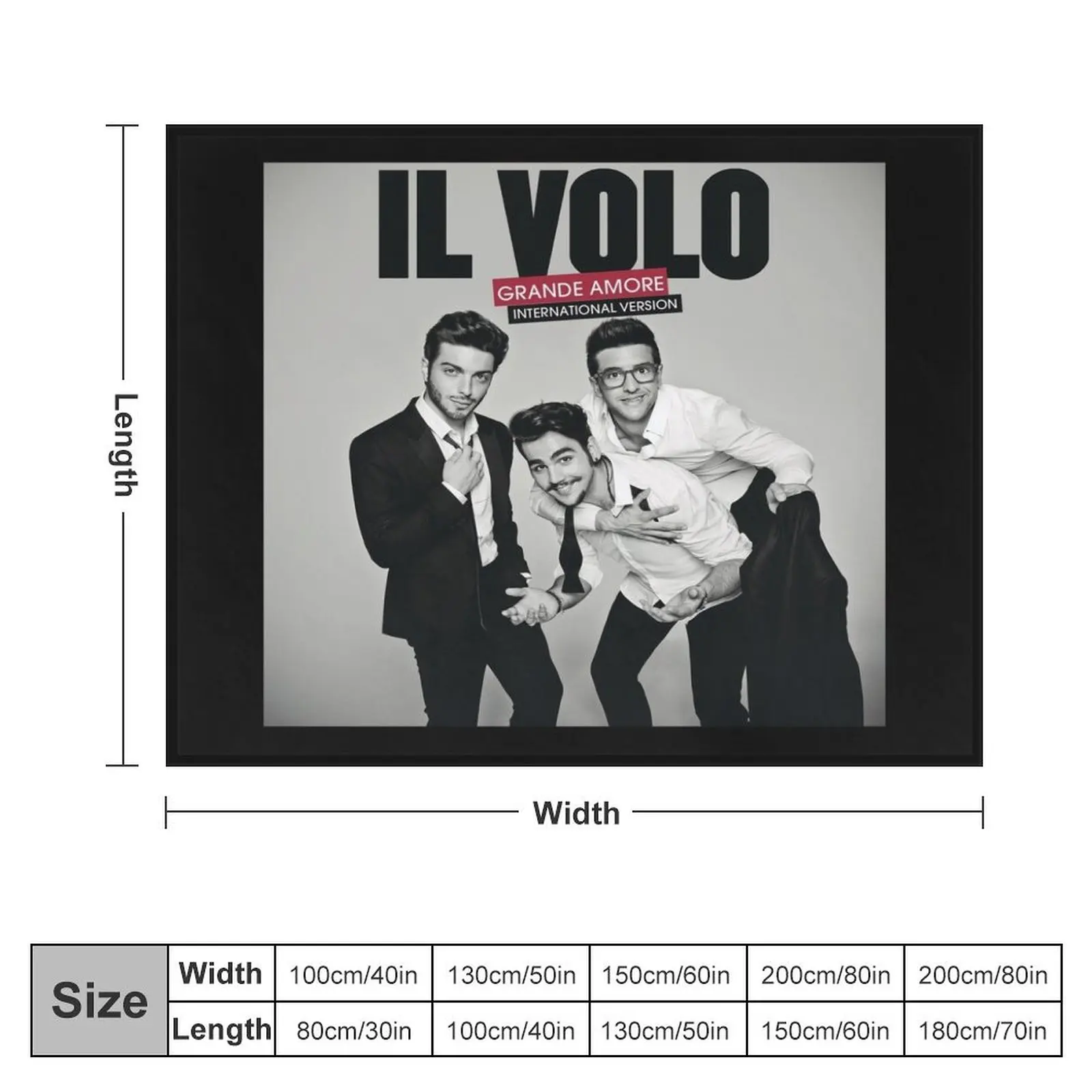 Il Volo Grande amore Throw Blanket Heavy Decorative Sofas Thin Blankets